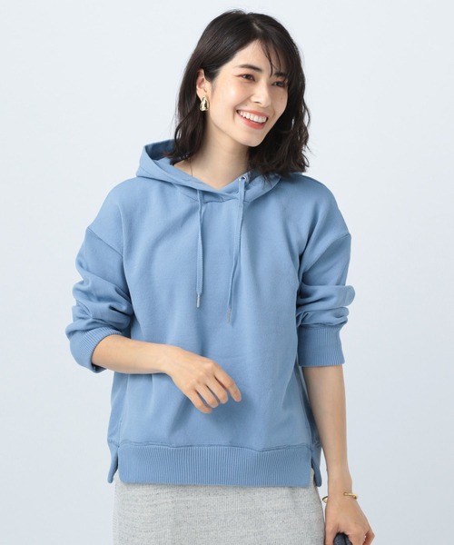 BAYFLOW（ベイフロー）の「ニットプルパーカー（パーカー・レディース・オフホワイト/ネイビー/ライトブルー/ピンク・SMALL/MEDIUM）」の3枚目の写真