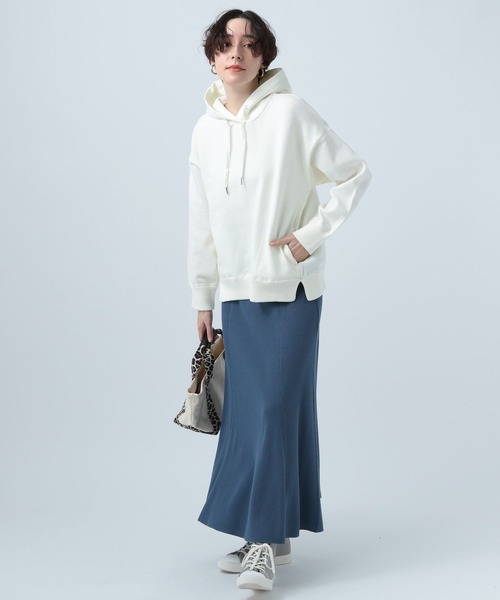 BAYFLOW（ベイフロー）の「ニットプルパーカー（パーカー・レディース・オフホワイト/ネイビー/ライトブルー/ピンク・SMALL/MEDIUM）」の5枚目の写真