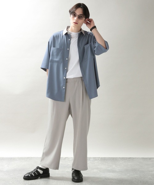 RAGEBLUE（レイジブルー）の「ラグイージー/クレリックシャツ/265040（シャツ/ブラウス・メンズ・オフホワイト/ライトブルー・SMALL/MEDIUM/LARGE）」の6枚目の写真