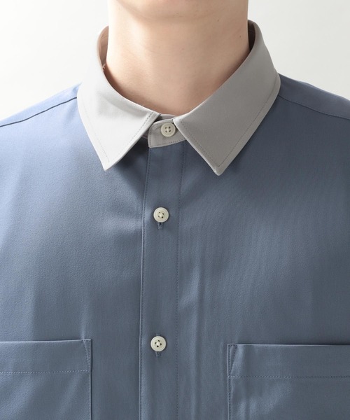 RAGEBLUE（レイジブルー）の「ラグイージー/クレリックシャツ/265040（シャツ/ブラウス・メンズ・オフホワイト/ライトブルー・SMALL/MEDIUM/LARGE）」の11枚目の写真