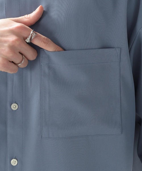 RAGEBLUE（レイジブルー）の「ラグイージー/クレリックシャツ/265040（シャツ/ブラウス・メンズ・オフホワイト/ライトブルー・SMALL/MEDIUM/LARGE）」の15枚目の写真