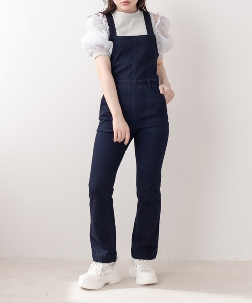 OLIVE des OLIVE（オリーブデオリーブ）の「袖異素材プルオーバー/カットアウトトップス（Tシャツ/カットソー・レディース・ライトグレー/ブラック/パープル/オフホワイト・FREE）」の10枚目の写真