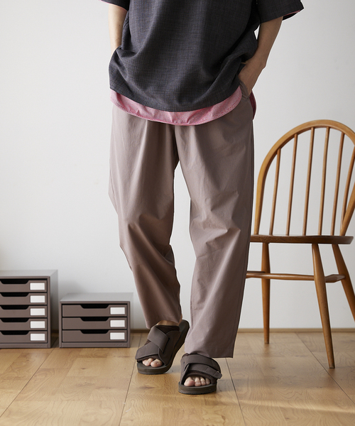 COOLMAX PE/TRO 4WAY 1TUCK ワイドイージーパンツ（その他パンツ  