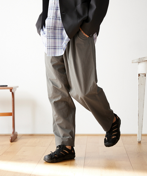 COOLMAX PE/TRO 4WAY 1TUCK ワイドイージーパンツ（その他パンツ  