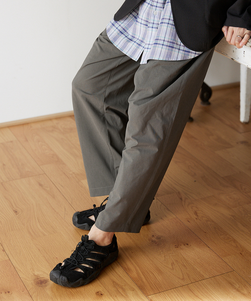 COOLMAX PE/TRO 4WAY 1TUCK ワイドイージーパンツ（その他パンツ  