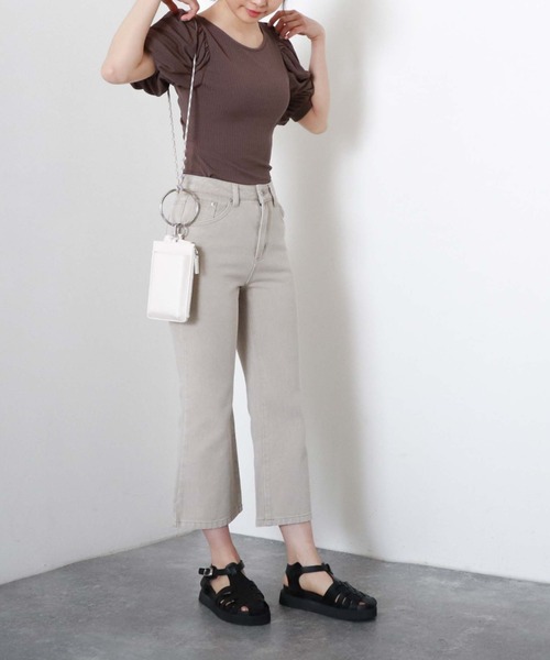 archives（アルシーヴ）の「２ｗａｙスリットギャザーＴＯＰＳ（Tシャツ/カットソー・レディース・ブラック/グレー/オフホワイト/ブラウン・MEDIUM）」の18枚目の写真