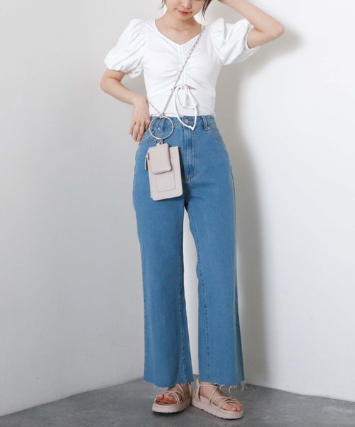 archives（アルシーヴ）の「２ｗａｙスリットギャザーＴＯＰＳ（Tシャツ/カットソー・レディース・ブラック/グレー/オフホワイト/ブラウン・MEDIUM）」の8枚目の写真