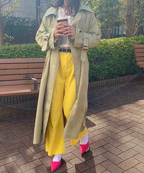 lala Born（ララボーン）の「シンプルバックルベルト（ベルト・レディース・ブラック/ピンク・FREE）」の7枚目の写真