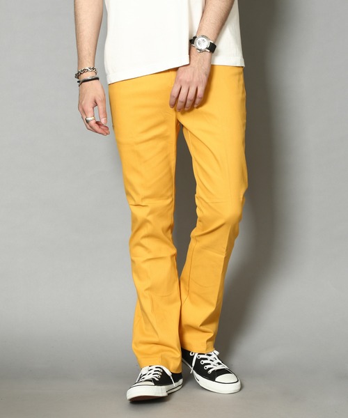 CERCA（チェルカ）の「KI/カラーフレアパンツ（デニムパンツ・メンズ・ライトブルー/ブラック/イエロー/グリーン・SMALL/LARGE/MEDIUM）」の4枚目の写真