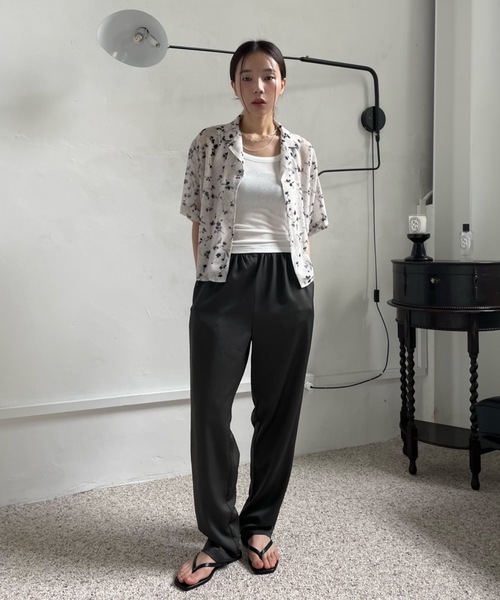 「Didot.showroom」 ショートパンツ FREE ブラック レディース Didot.showroomワイドカーフミドルブーツ 【公式通販】