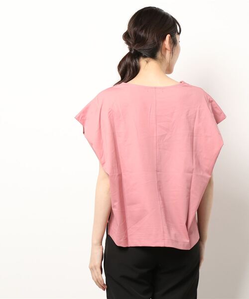 ELVENCE DEUX(エルベンスドゥ)の「デザインタックフレンチPO(Tシャツ/カットソー・レディース・ピンク/オフホワイト/ブラック・FREE)」の18枚目の写真