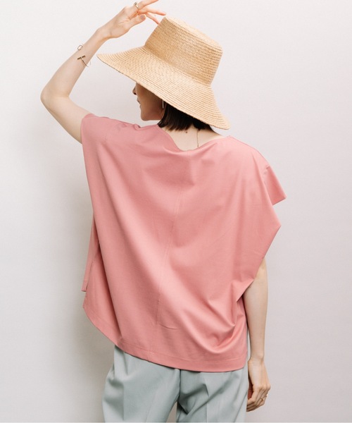 ELVENCE DEUX(エルベンスドゥ)の「デザインタックフレンチPO(Tシャツ/カットソー・レディース・ピンク/オフホワイト/ブラック・FREE)」の20枚目の写真