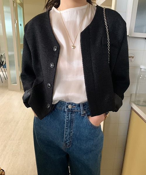 Leja（レジャ）の「【LEJA】後ろリボン光沢Tシャツ（Tシャツ/カットソー・レディース・アイボリー・FREE）」の8枚目の写真