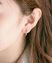 【ステンレス】シンプルフープ ピアス