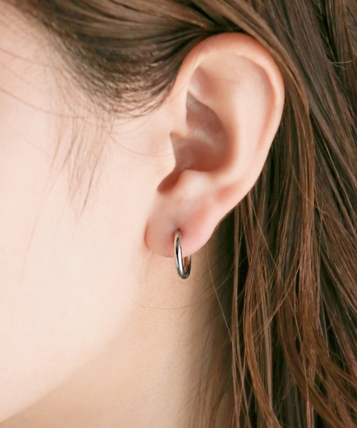 iso（イソ）の「【ステンレス】シンプルフープ ピアス（ピアス（両耳用）・レディース・ピンク/シルバー/ゴールド・FREE）」の21枚目の写真