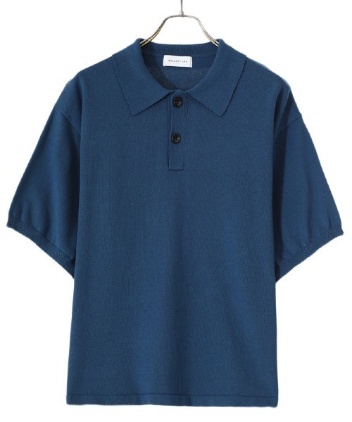 BALLAST ARK（バラストアーク）の「BALLAST ARK / バラストアーク：KNIT POLO：BA05-K005[AST]（ポロシャツ・メンズ・ダークブラウン/オレンジ/ネイビー・L/M）」の18枚目の写真