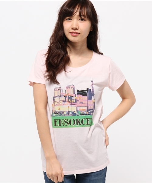 E hyphen world gallery（イーハイフンワールドギャラリー）の「ENSORCEL　Ｔシャツ（Tシャツ/カットソー・レディース・オフホワイト/ピンク/イエロー/ラベンダー/ブラック・FREE）」の5枚目の写真