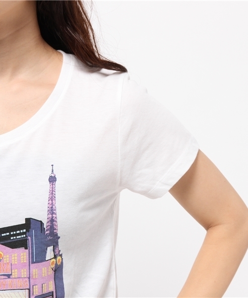 E hyphen world gallery（イーハイフンワールドギャラリー）の「ENSORCEL　Ｔシャツ（Tシャツ/カットソー・レディース・オフホワイト/ピンク/イエロー/ラベンダー/ブラック・FREE）」の10枚目の写真