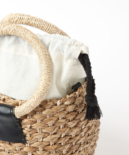 LEPSIM（レプシィム）の「アバカラウンドハンドルバッグ　267731（かごバッグ・レディース・ブラック/ブラウン・ONE SIZE）」の18枚目の写真