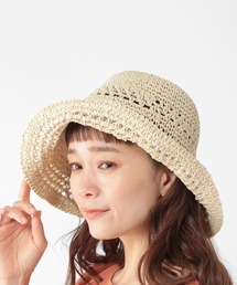 studio CLIP | 透かし編み入りペーパーハット(ハット)