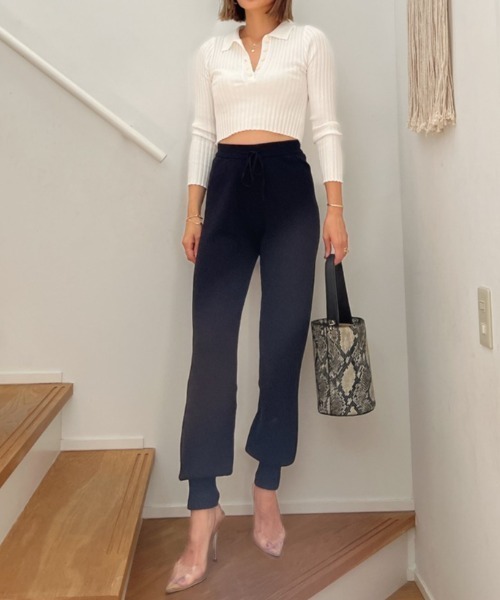 Vicente（ヴィセンテ）の「Front button tops（ニット/セーター・レディース・ホワイト/ブラック・FREE）」の16枚目の写真