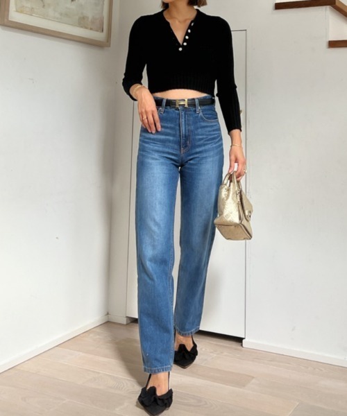 Vicente（ヴィセンテ）の「Front button tops（ニット/セーター・レディース・ホワイト/ブラック・FREE）」の14枚目の写真