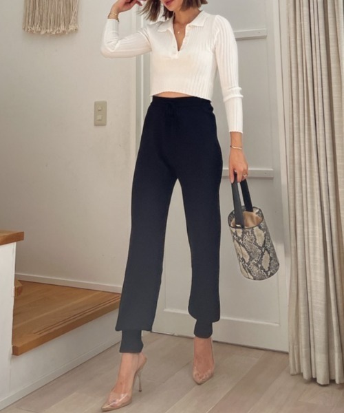 Vicente（ヴィセンテ）の「Front button tops（ニット/セーター・レディース・ホワイト/ブラック・FREE）」の11枚目の写真