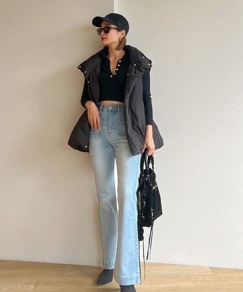 Vicente（ヴィセンテ）の「Front button tops（ニット/セーター・レディース・ホワイト/ブラック・FREE）」の12枚目の写真