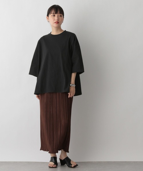 LOWRYS FARM（ローリーズファーム）の「ワイドＴシャツカットソー　294617（Tシャツ/カットソー・レディース・ホワイト/ブルー/ブラウン/ブラック・FREE）」の11枚目の写真