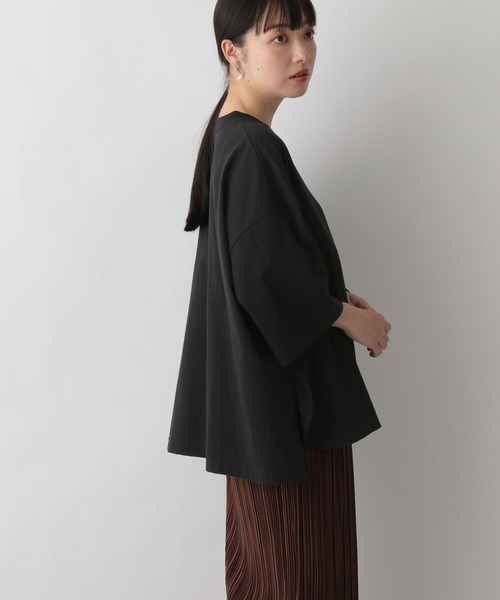 LOWRYS FARM（ローリーズファーム）の「ワイドＴシャツカットソー　294617（Tシャツ/カットソー・レディース・ホワイト/ブルー/ブラウン/ブラック・FREE）」の13枚目の写真