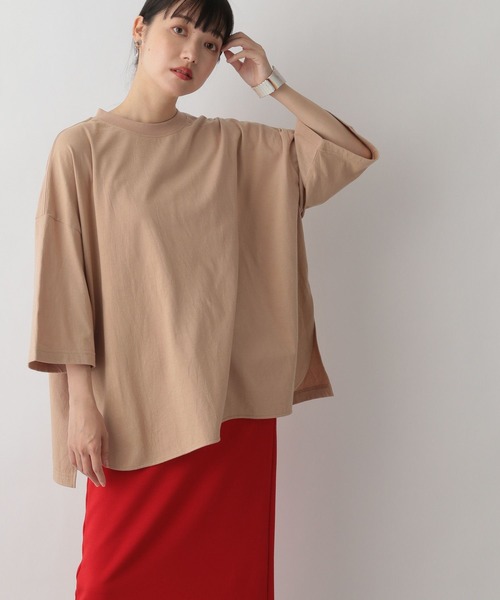 LOWRYS FARM（ローリーズファーム）の「ワイドＴシャツカットソー　294617（Tシャツ/カットソー・レディース・ホワイト/ブルー/ブラウン/ブラック・FREE）」の16枚目の写真