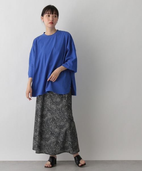 LOWRYS FARM（ローリーズファーム）の「ワイドＴシャツカットソー　294617（Tシャツ/カットソー・レディース・ホワイト/ブルー/ブラウン/ブラック・FREE）」の17枚目の写真
