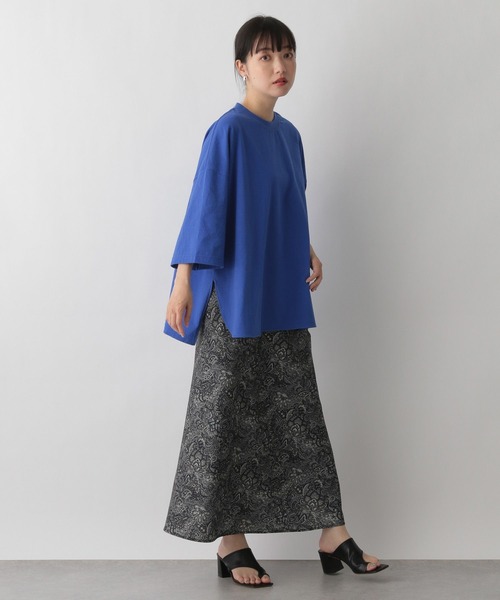 LOWRYS FARM（ローリーズファーム）の「ワイドＴシャツカットソー　294617（Tシャツ/カットソー・レディース・ホワイト/ブルー/ブラウン/ブラック・FREE）」の18枚目の写真