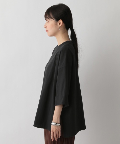 LOWRYS FARM（ローリーズファーム）の「ワイドＴシャツカットソー　294617（Tシャツ/カットソー・レディース・ホワイト/ブルー/ブラウン/ブラック・FREE）」の20枚目の写真