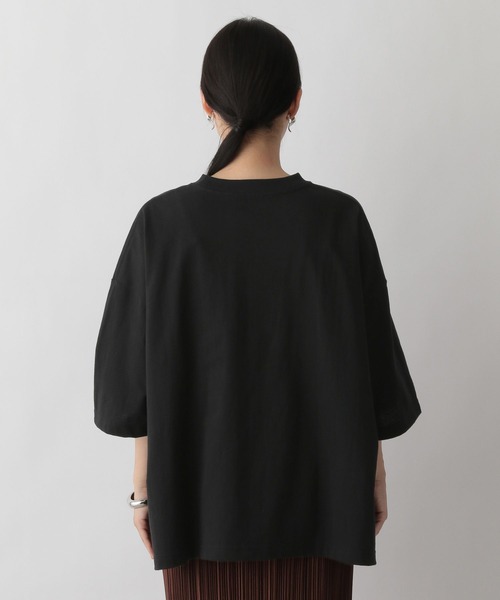 LOWRYS FARM（ローリーズファーム）の「ワイドＴシャツカットソー　294617（Tシャツ/カットソー・レディース・ホワイト/ブルー/ブラウン/ブラック・FREE）」の21枚目の写真