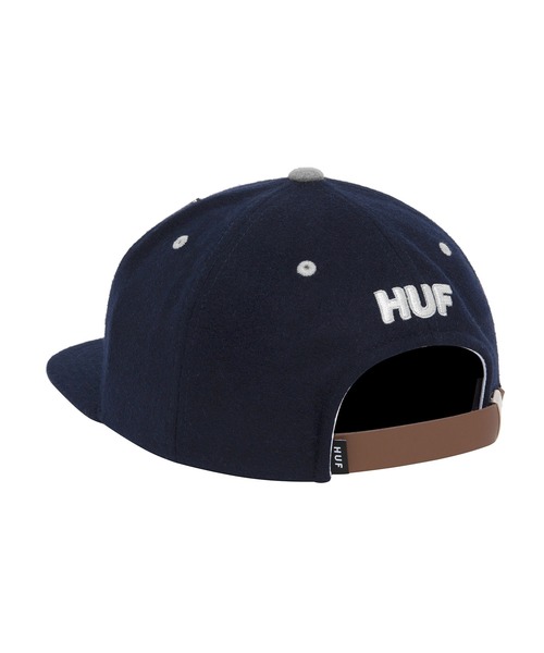 HUF(ハフ)の「HUF HOME BASE 6 PANEL / HUF キャップ 帽子(キャップ・メンズ・ブラック/ブルー/ネイビー・O/S)」の9枚目の写真