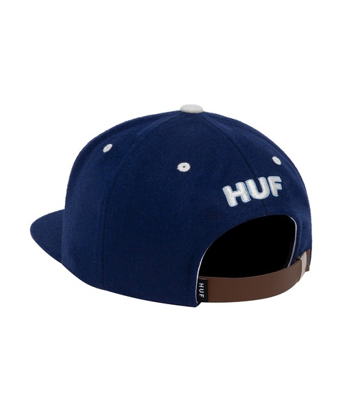 HUF(ハフ)の「HUF HOME BASE 6 PANEL / HUF キャップ 帽子(キャップ・メンズ・ブラック/ブルー/ネイビー・O/S)」の6枚目の写真