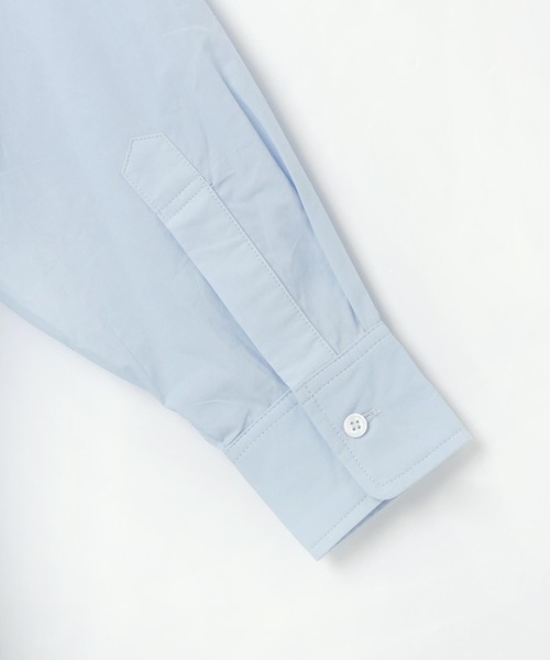 andme(アンドミー)の「コットン長袖オーバーサイズ背中タックカラーシャツ(シャツ/ブラウス・レディース・ホワイト/ピンク/サックスブルー/グリーン/オレンジ・M/L)」の6枚目の写真