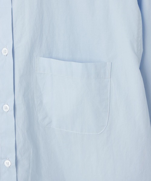 andme(アンドミー)の「コットン長袖オーバーサイズ背中タックカラーシャツ(シャツ/ブラウス・レディース・ホワイト/ピンク/サックスブルー/グリーン/オレンジ・M/L)」の8枚目の写真