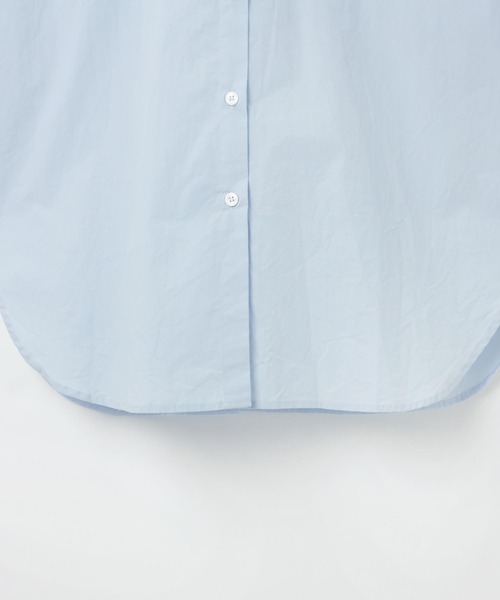 andme(アンドミー)の「コットン長袖オーバーサイズ背中タックカラーシャツ(シャツ/ブラウス・レディース・ホワイト/ピンク/サックスブルー/グリーン/オレンジ・M/L)」の9枚目の写真