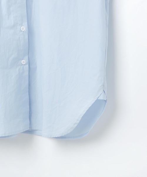 andme(アンドミー)の「コットン長袖オーバーサイズ背中タックカラーシャツ(シャツ/ブラウス・レディース・ホワイト/ピンク/サックスブルー/グリーン/オレンジ・M/L)」の10枚目の写真