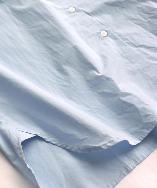 andme(アンドミー)の「コットン長袖オーバーサイズ背中タックカラーシャツ(シャツ/ブラウス・レディース・ホワイト/ピンク/サックスブルー/グリーン/オレンジ・M/L)」の13枚目の写真