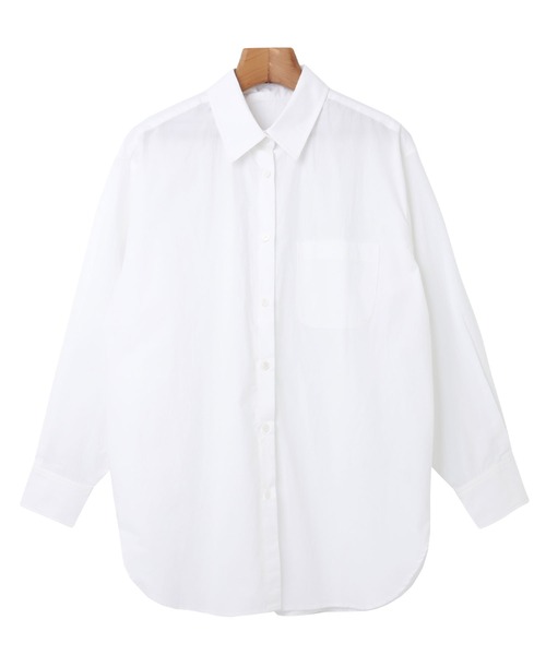 andme(アンドミー)の「コットン長袖オーバーサイズ背中タックカラーシャツ(シャツ/ブラウス・レディース・ホワイト/ピンク/サックスブルー/グリーン/オレンジ・M/L)」の16枚目の写真