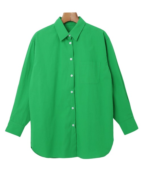 andme(アンドミー)の「コットン長袖オーバーサイズ背中タックカラーシャツ(シャツ/ブラウス・レディース・ホワイト/ピンク/サックスブルー/グリーン/オレンジ・M/L)」の19枚目の写真