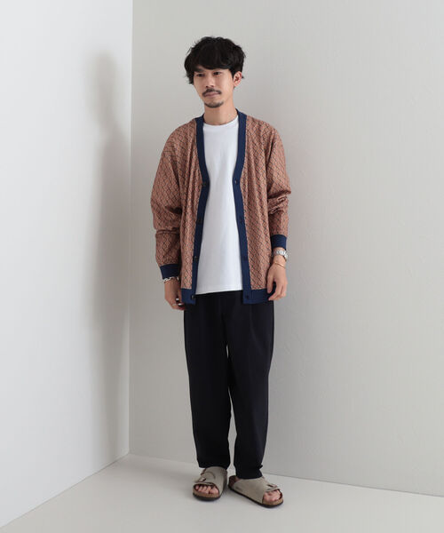 GLOSTER(グロスター)の「【GLOSTER/グロスター】ジオメトリック柄 サマーワッフルカーディガン 幾何学模様(カーディガン/ボレロ・メンズ・ホワイト系その他/ベージュ系その他/ブルー系その他/オレンジ系その他・M/L)」の9枚目の写真