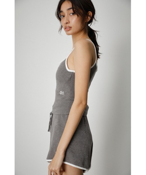 AZUL by moussy(アズールバイマウジー)の「A/H WHIP NIGHT KNIT BRA TOP(チューブトップ・レディース・グレー・SMALL)」の8枚目の写真