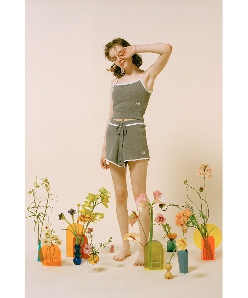 AZUL by moussy(アズールバイマウジー)の「A/H WHIP NIGHT KNIT BRA TOP(チューブトップ・レディース・グレー・SMALL)」の3枚目の写真