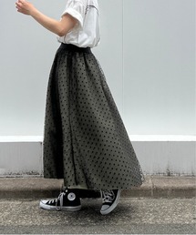 PICCIN | リバーシブルフロッキードットスカート(スカート)