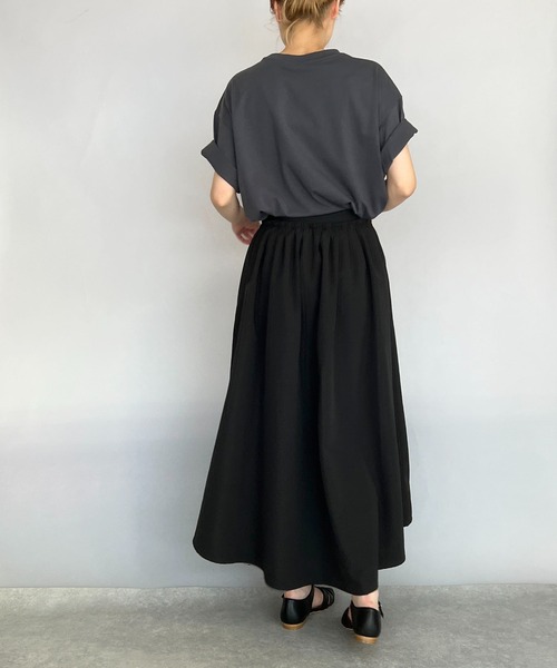 PICCIN(ピッチン)の「リバーシブルフロッキードットスカート(スカート・レディース・ブラック/カーキ・M)」の21枚目の写真