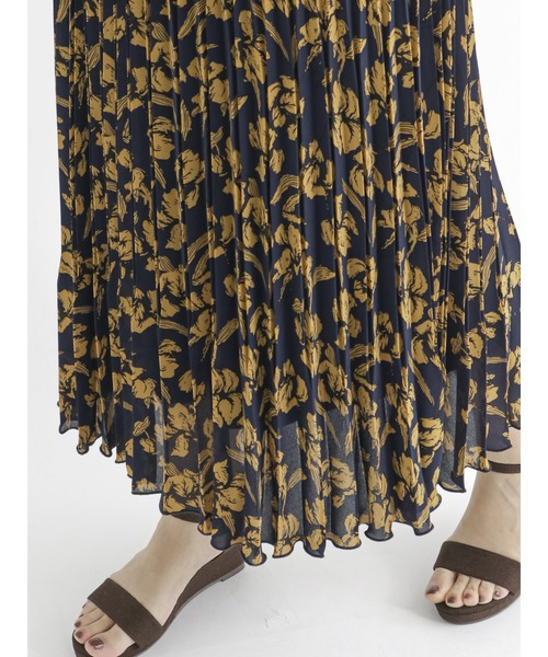 Te chichi（テチチ）の「ジョーゼット変形プリーツスカート（スカート・レディース・ネイビー/ブラウン/チャコール・ﾌﾘ-）」の10枚目の写真